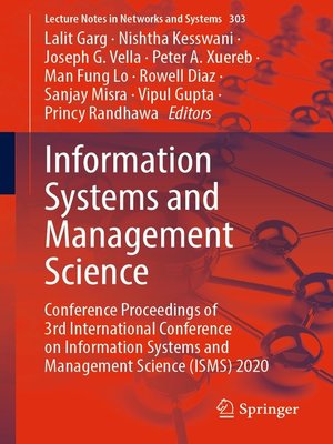 cover image of Information Systems and Management Science